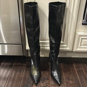Elegant Black Women's Knee-High Boots